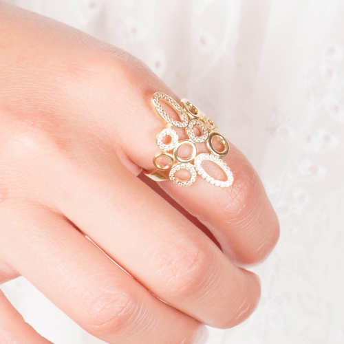 Altın Naz Taşlı Sarı Yüzük Altın Naz Taşlı Sarı Yüzük